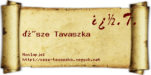 Ősze Tavaszka névjegykártya